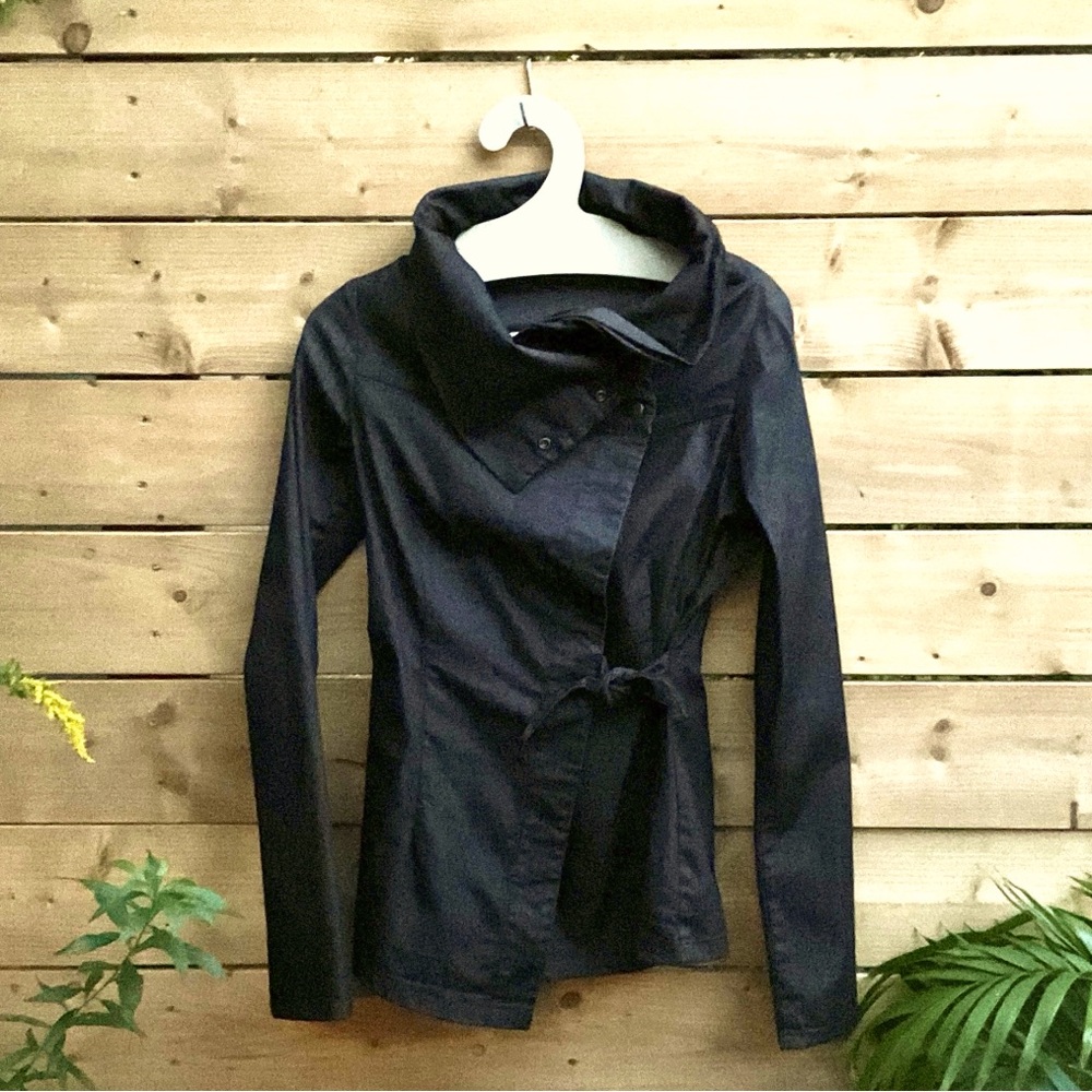 Women's Black Belted Jacket